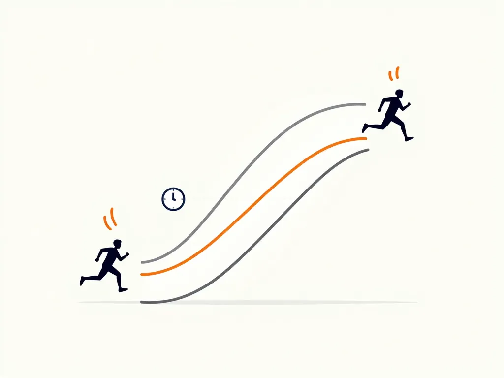 allure vitesse diagramme concept, pace et speed, course à pied