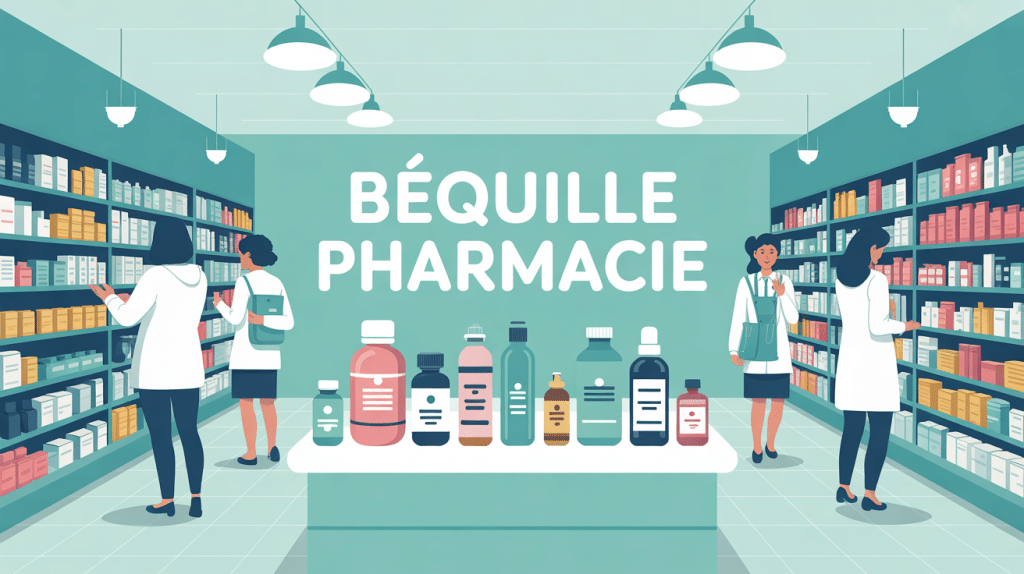 bequille pharmacie diverses modèles pharmacie