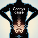 illustration coccyx cassé peut on marcher zone lombaire