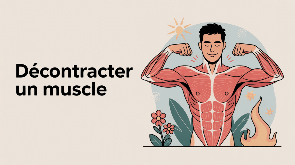 illustration comment décontracter un muscle naturellement