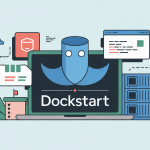 illustration dockstart workflow docker simplifié