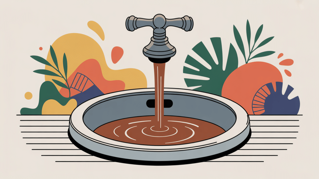 eau marron robinet danger eau brunâtre robinet évier