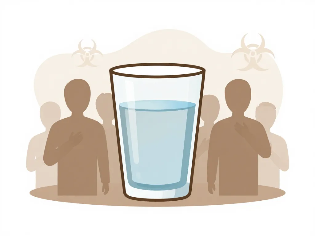 eau marron robinet danger verre d'eau brune et claire