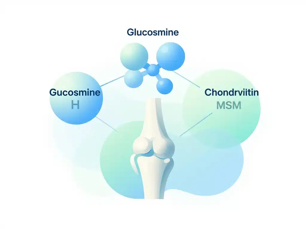 diagramme concept association glucosamine sulphate chondroitin msm