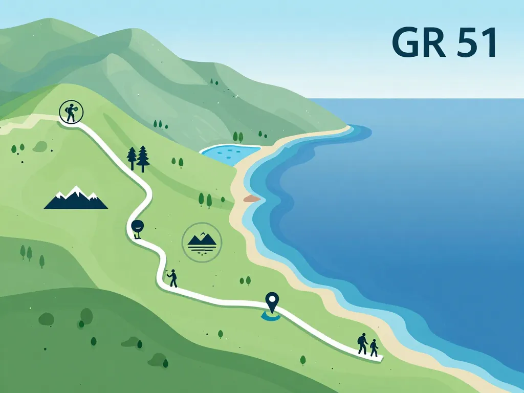 gr 51 durée schéma itinéraire et variantes