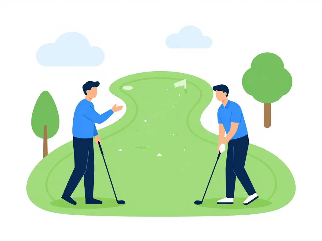 diagramme greensome stratégie binôme golf