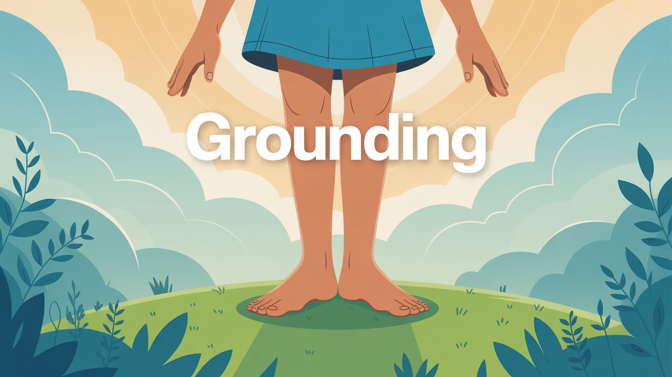 grounding bienfaits personne pieds nus sur terre lueur bénéfices