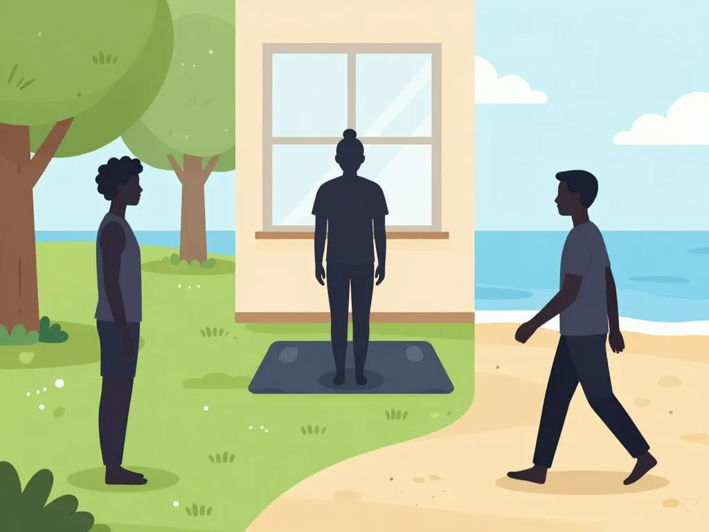 grounding bienfaits activités parc intérieur plage