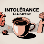 intolerance a la cafeine symptomes illustration vectorielle tasse de cafe