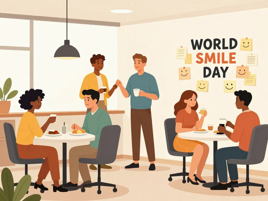 Célébration journée mondiale du sourire 2024 en entreprise