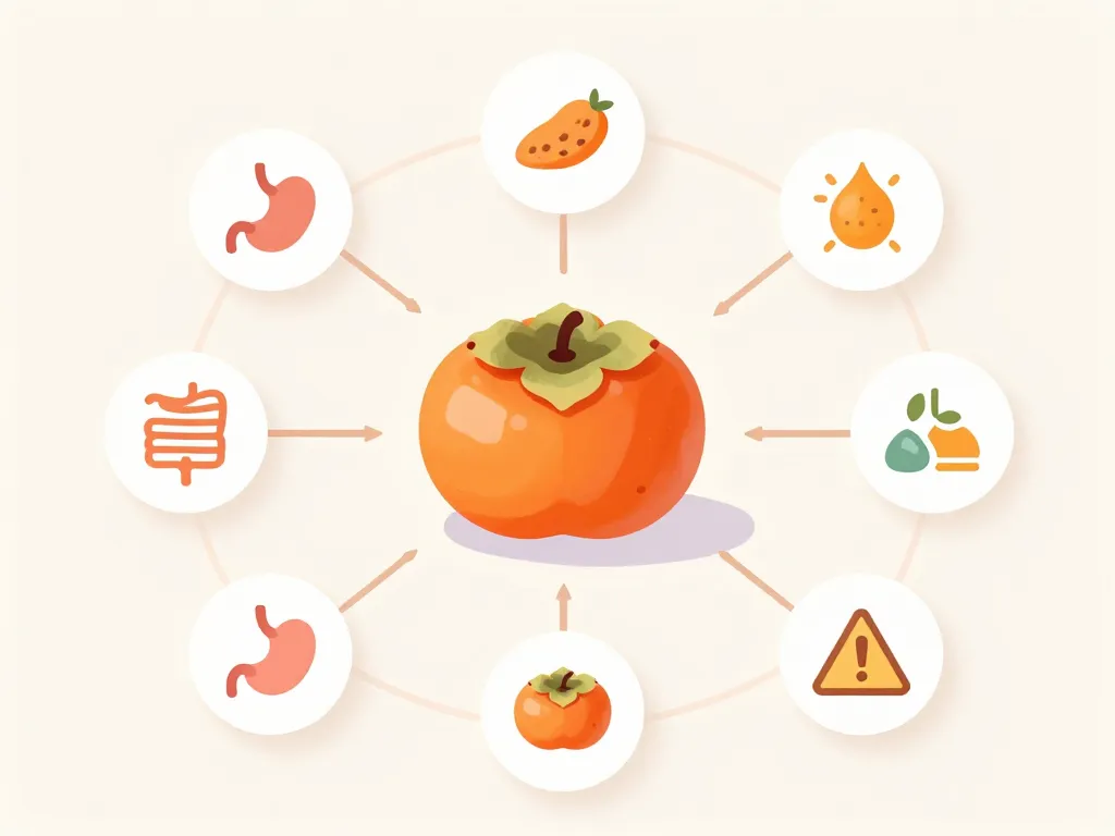 concept kaki danger effets digestifs et allergies SEO