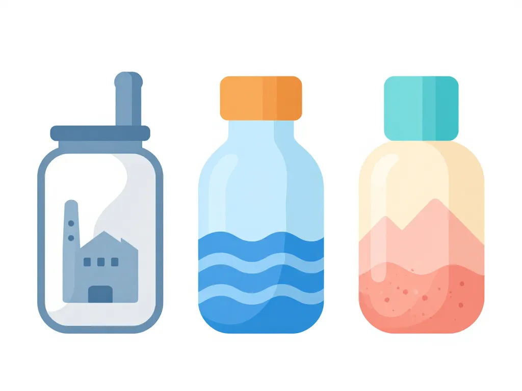 diagramme les 3 types de sel