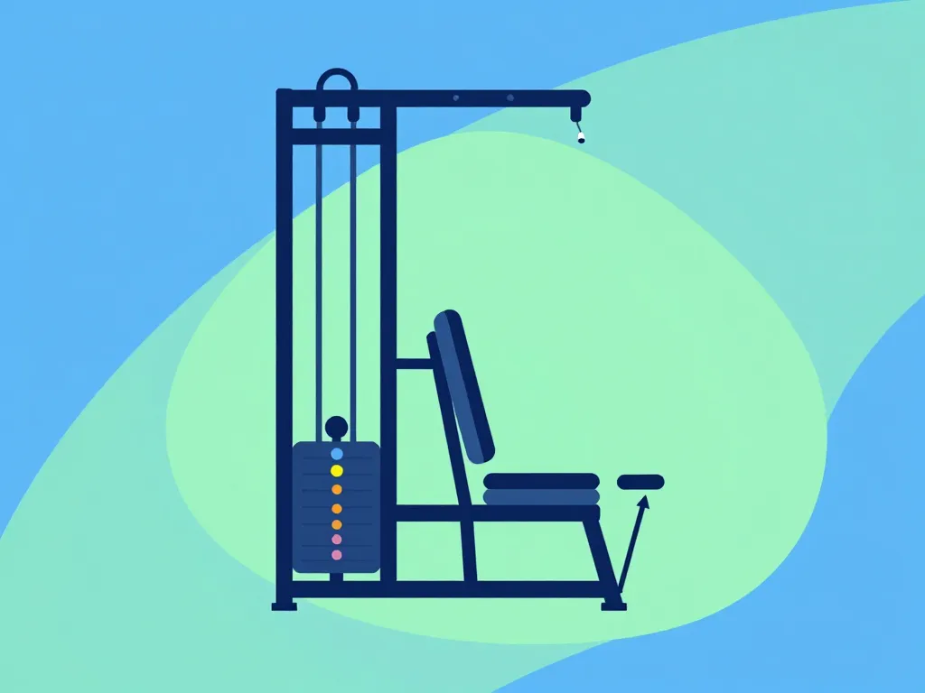 Machine pour les mollets réglages précis en salle