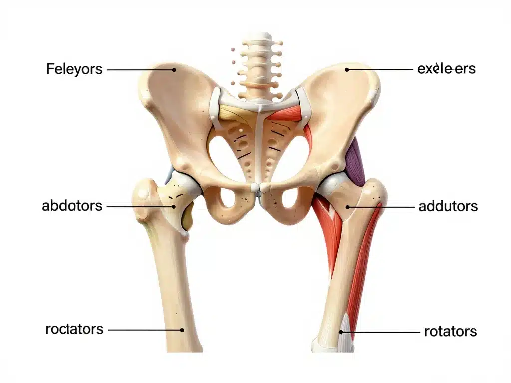 diagramme muscles de la hanche anatomie et fonctions