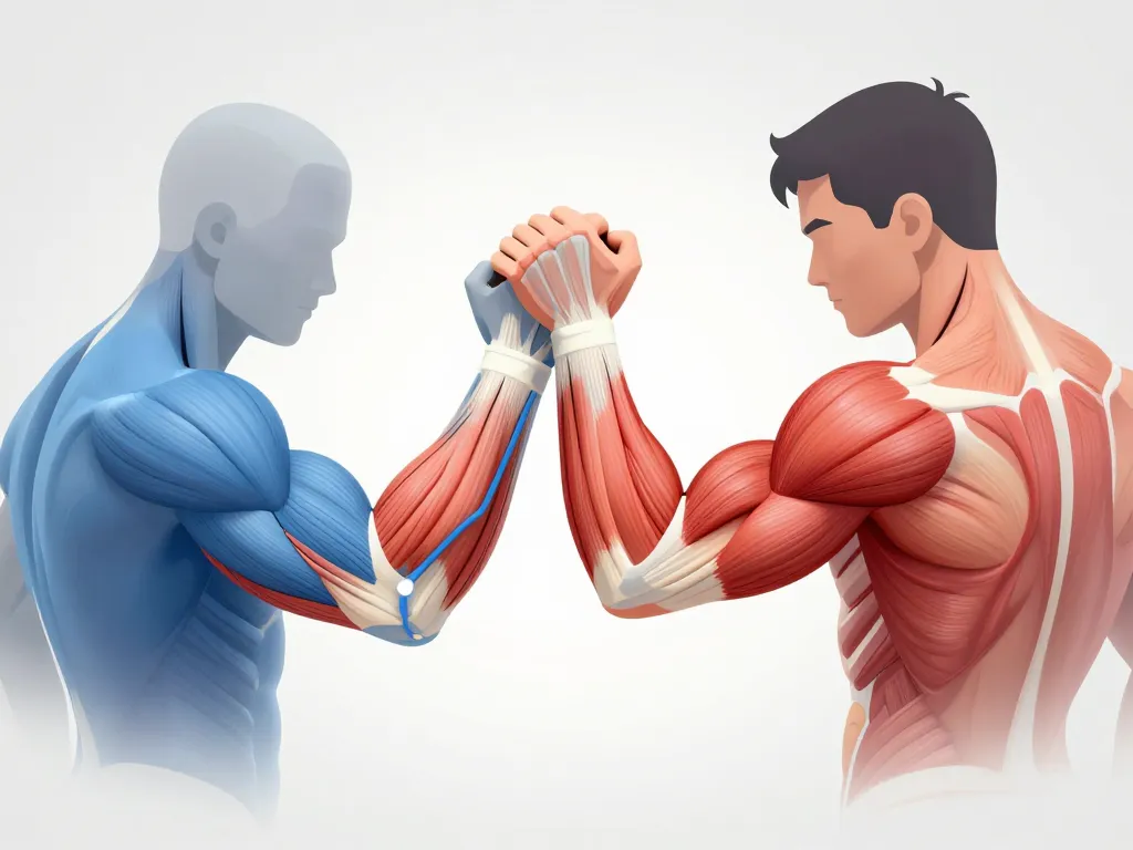 Schéma muscles clés muscle du bras de fer