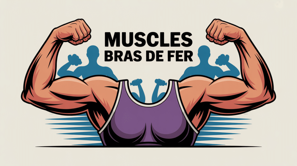 Illustration entraînement muscle du bras de fer moderne