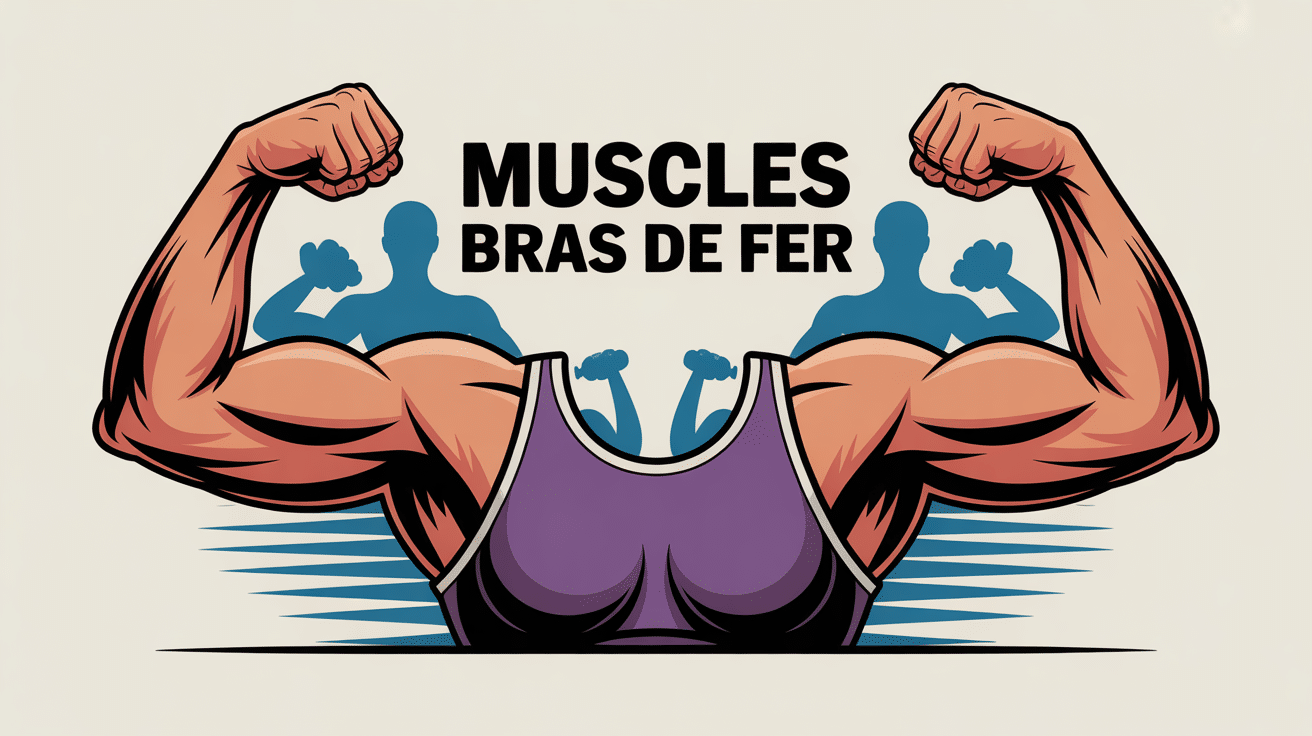Illustration entraînement muscle du bras de fer moderne