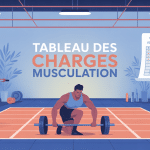musculation tableau des charges illustration salle de sport