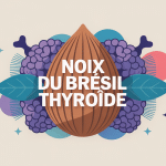 Noix du Brésil et thyroïde représentation santé