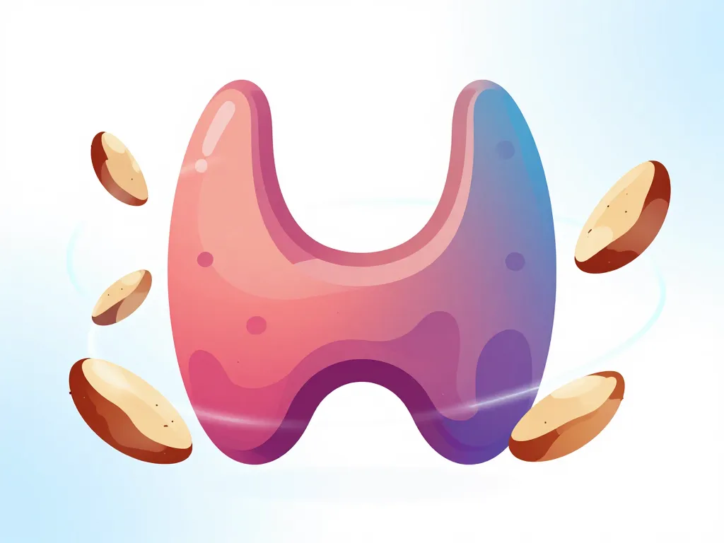 Noix du Brésil et thyroïde métaphore santé