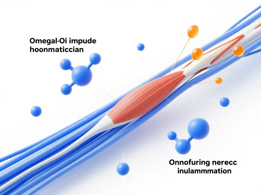 Diagramme muscle et molécules omega 3 pour musculation