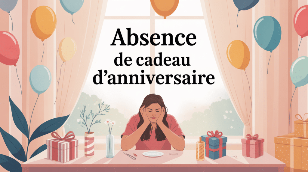 pas de cadeau pour mon anniversaire psychologie personne seule table anniversaire