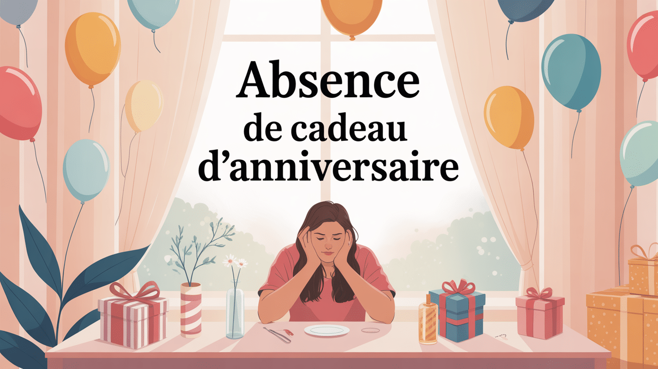 pas de cadeau pour mon anniversaire psychologie personne seule table anniversaire