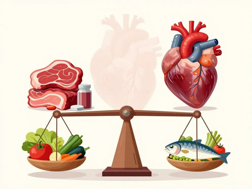 illustration balance proteine dangereux pour le cœur risques et sécurité