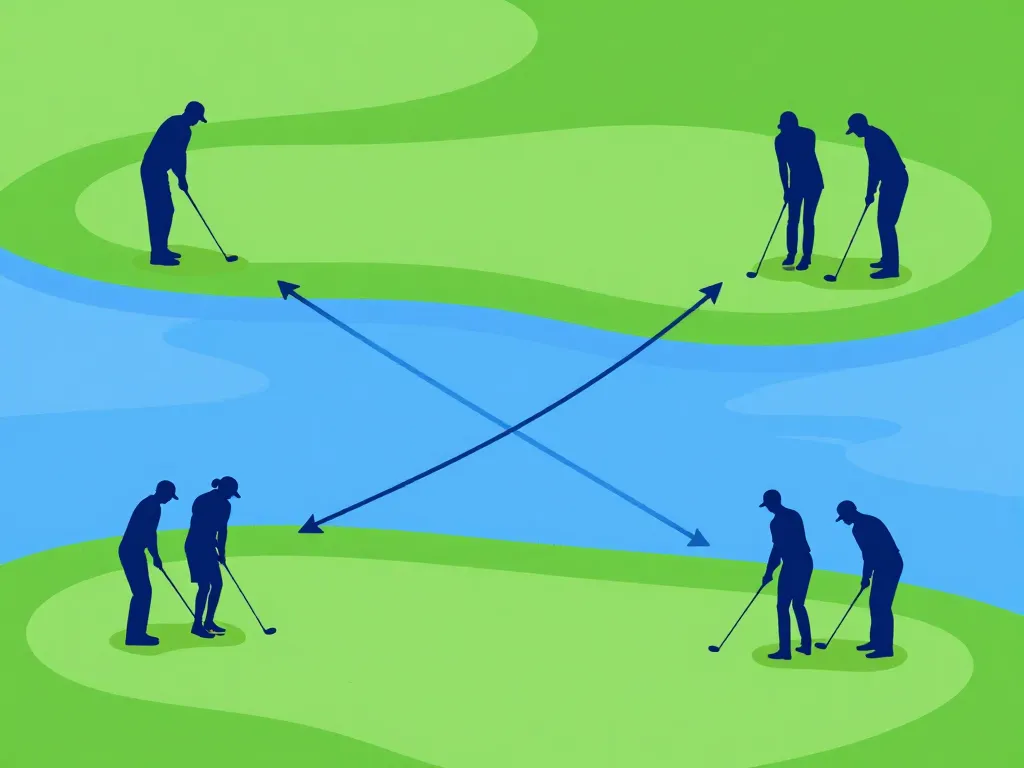 diagramme stratégie organisation scramble golf