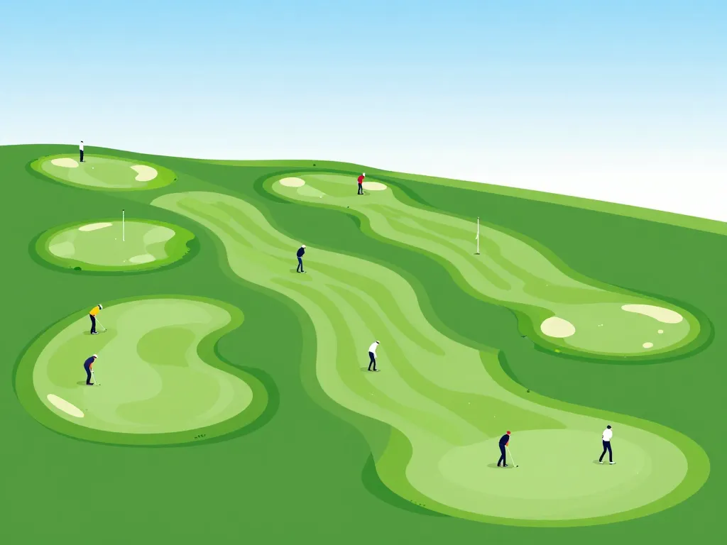 diagramme shotgun in golf départs simultanés