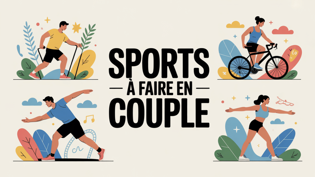 illustration sportive sport a faire en couple