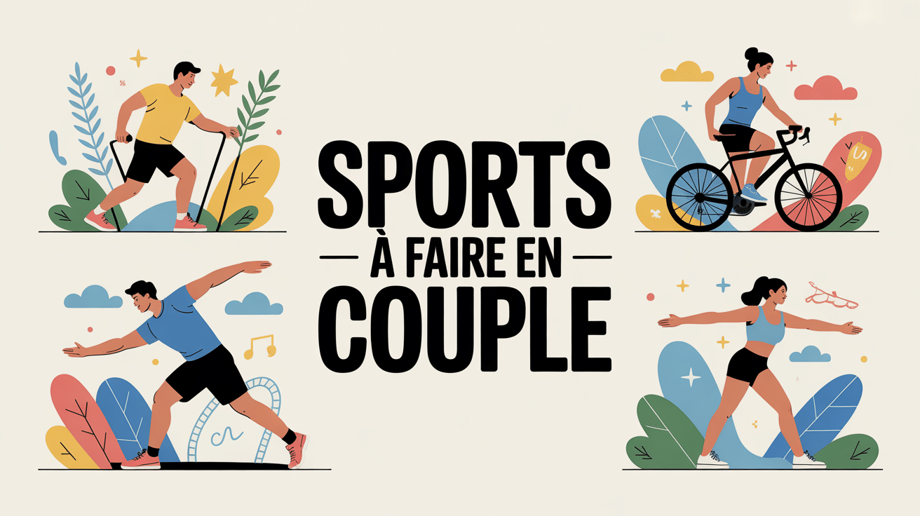illustration sportive sport a faire en couple