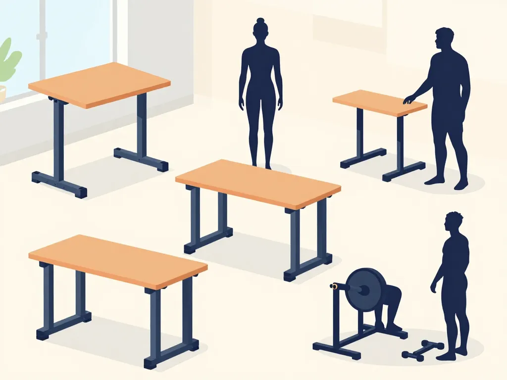 scène table de berger musculation différents modèles réglages