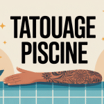 Illustration précautions tatouage piscine