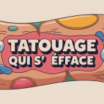 illustration tatouage qui s'efface pendant cicatrisation