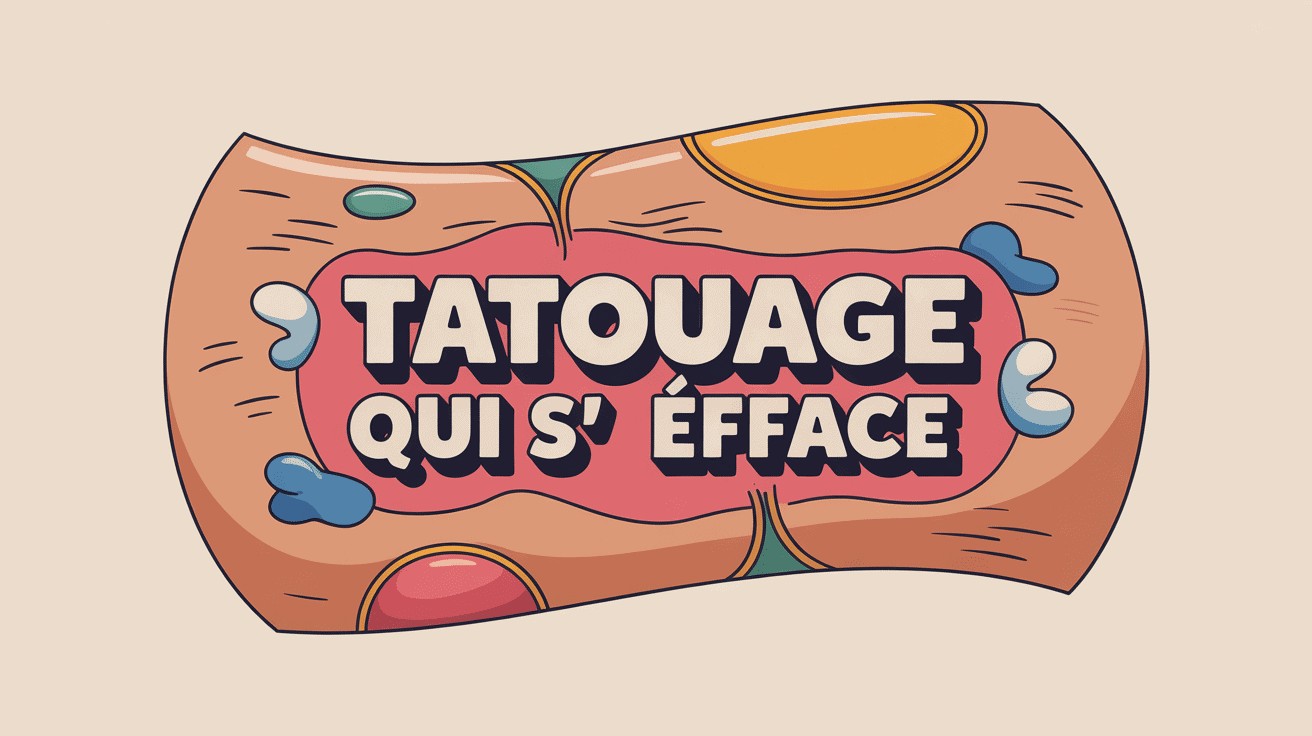 illustration tatouage qui s'efface pendant cicatrisation