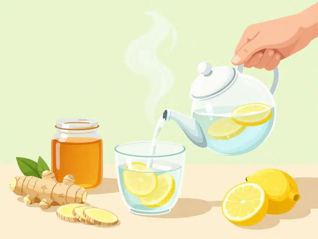 tisane gingembre citron miel bienfaits étapes préparation