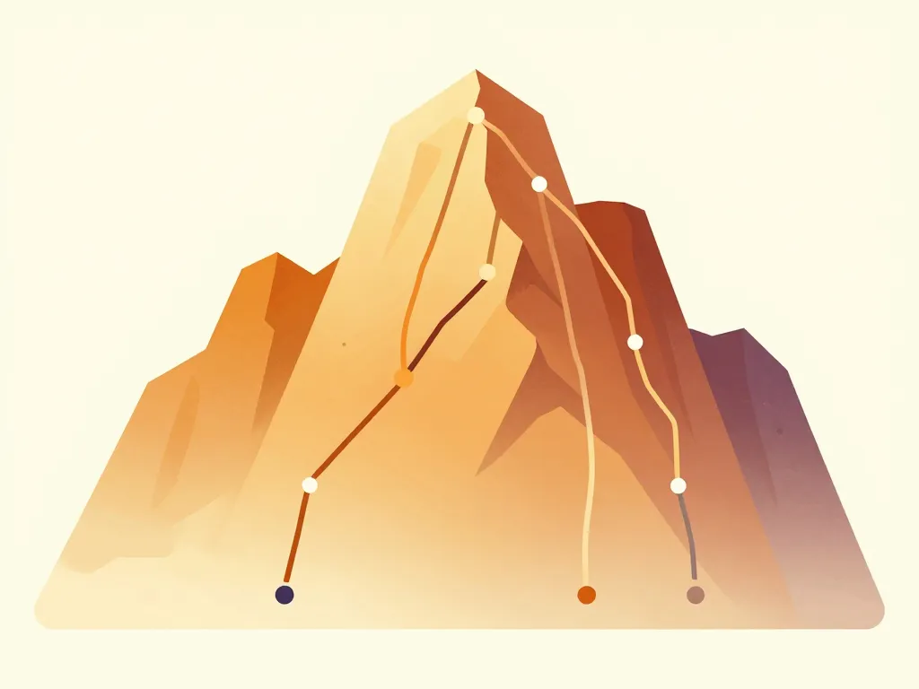 schéma cotations voie escalade niveaux difficulté