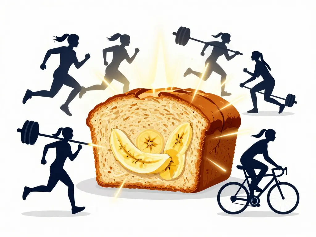 Banana bread sportif énergie pour sportifs
