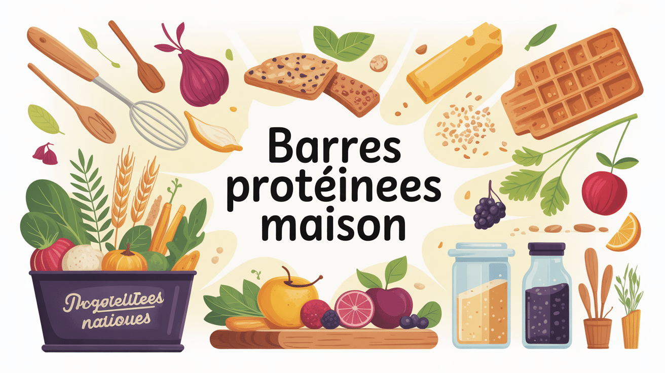 Préparation bar proteine maison ingrédients naturels