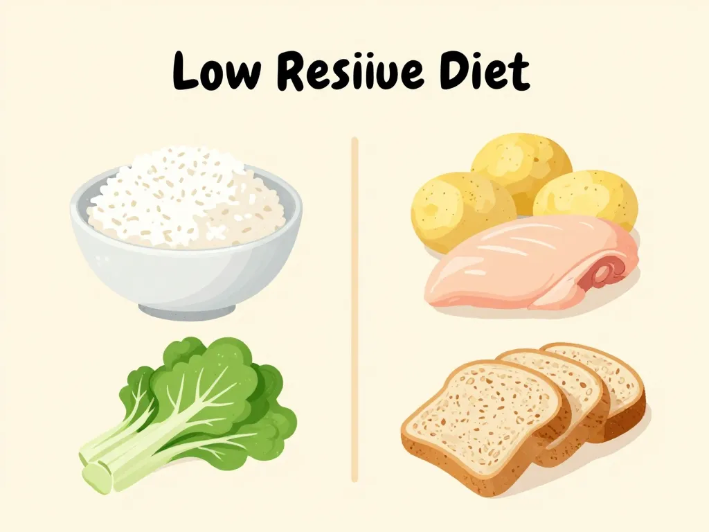 Menus regime sans residu tableau PDF aliments autorisés et interdits