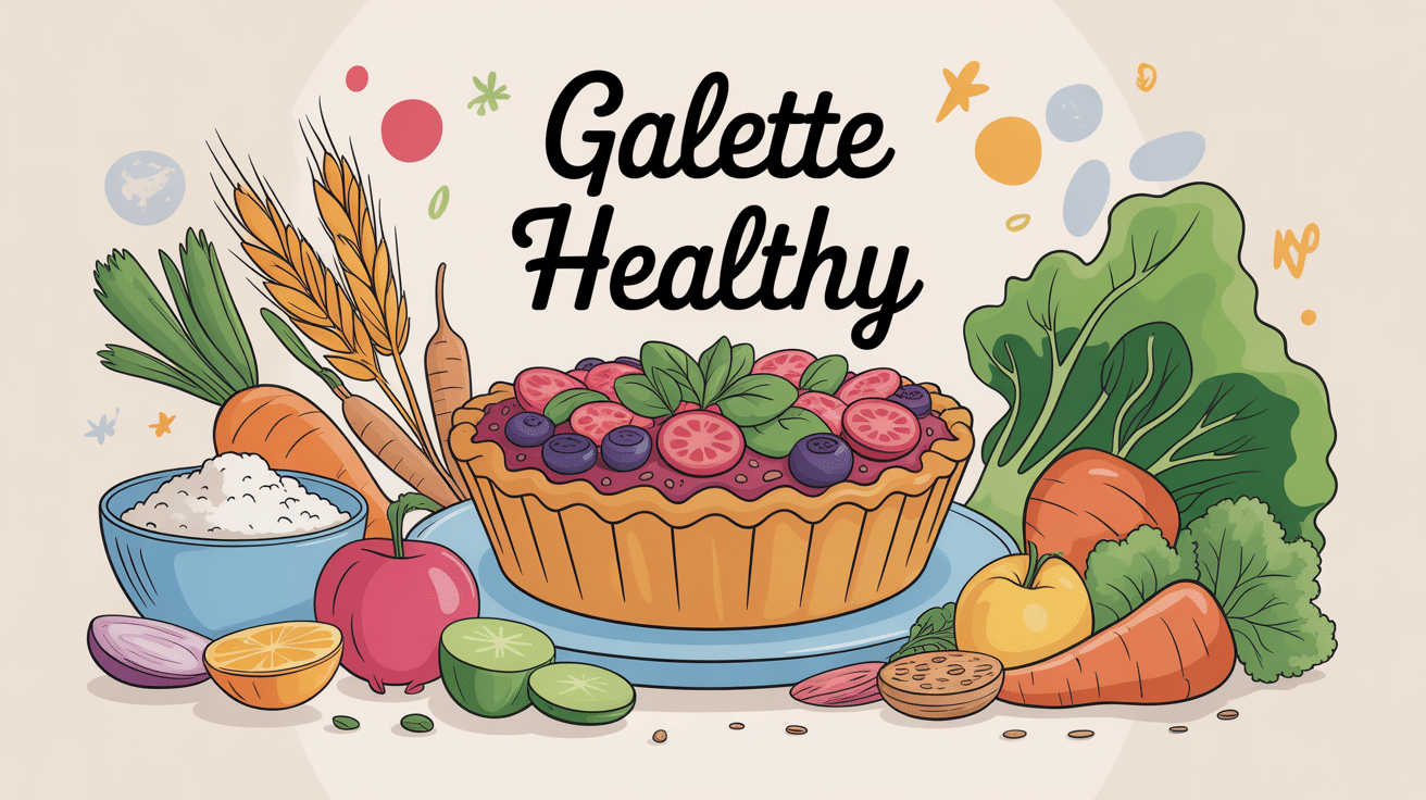 galette healthy centrée avec ingrédients sains