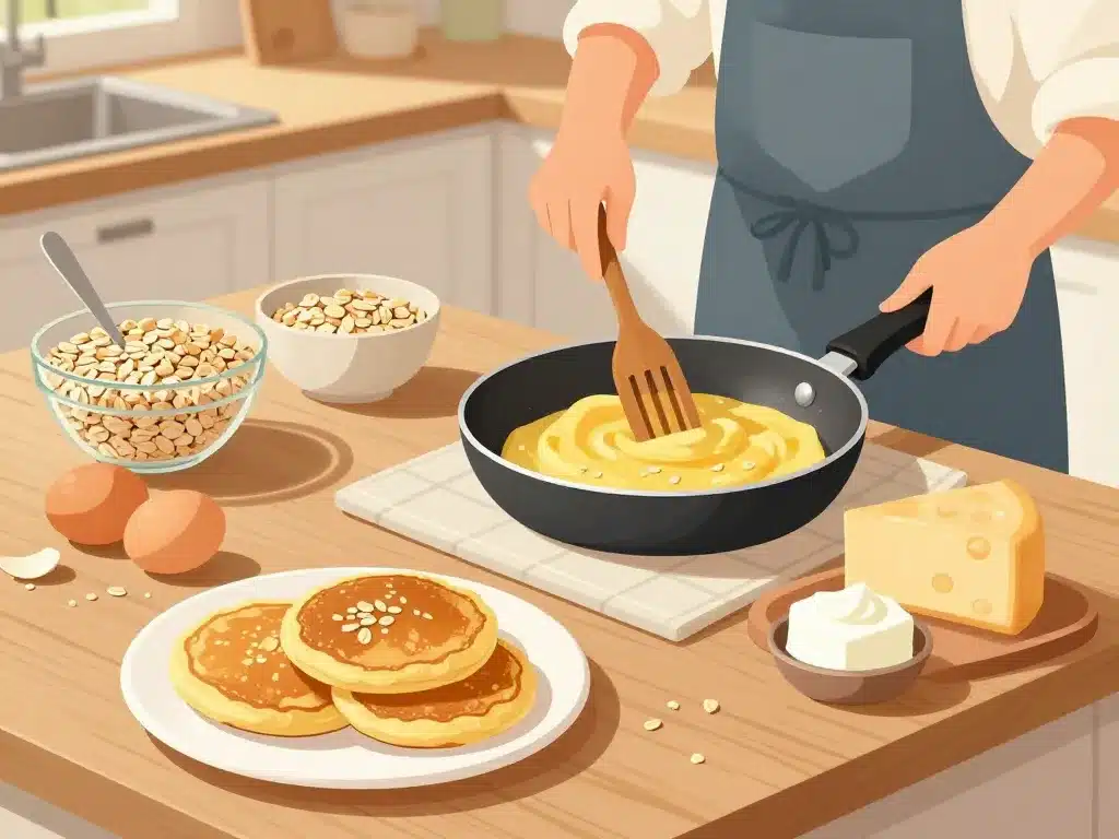 Préparation galettes son d'avoine ingrédients et cuisson