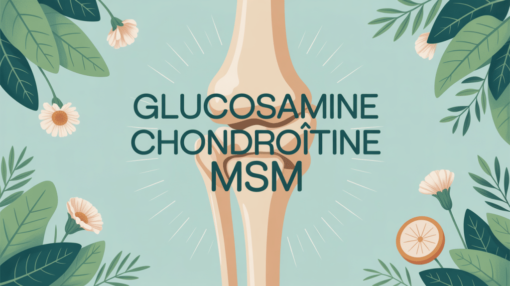glucosamine chondroitin sulfate with msm image genou soutien articulaire
