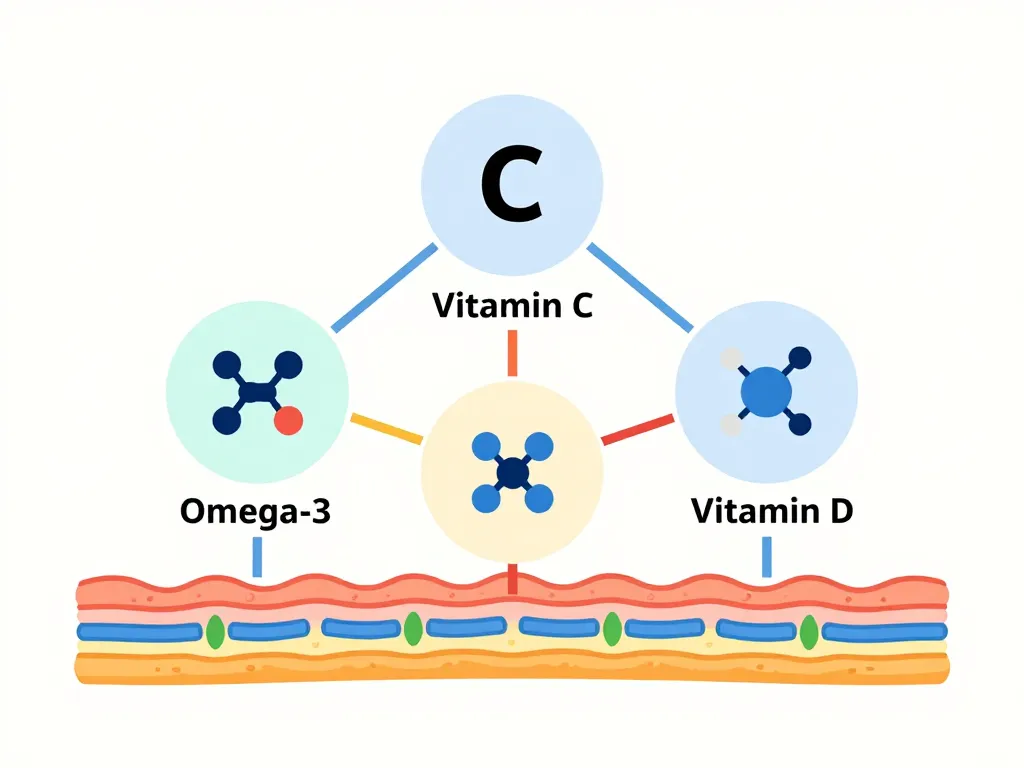 Schéma hiérarchie meilleur complément alimentaire pour les tendons