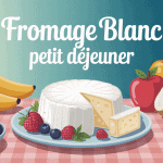 petit dejeuner fromage blanc bol sain fruits et cereales