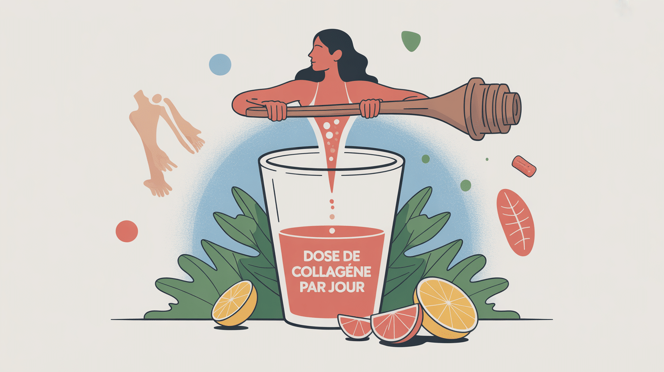 quelle dose de collagene par jour silhouette cuillere effets peau articulations sport