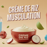 recette creme de riz musculation ambiance sportive avec haltères