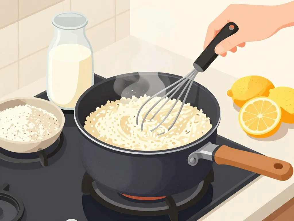 recette creme de riz musculation scène préparation ingrédients