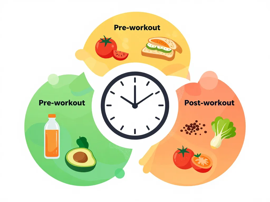 Concept diagram recette sportif moments clés